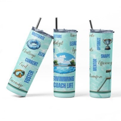 20 oz Skinny Sublimation Occupation Tumblers