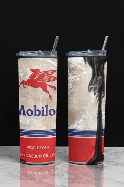 20 oz. Skinny Sublimation "Oil Can" Tumblers