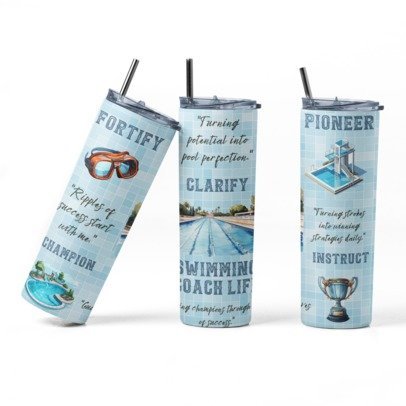 20 oz Skinny Sublimation Occupation Tumblers