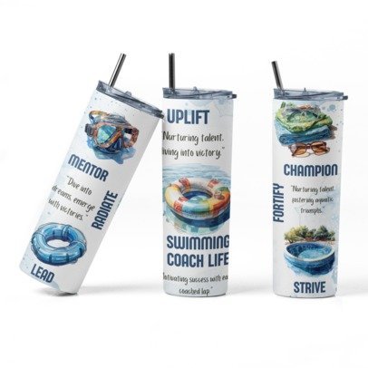 20 oz Skinny Sublimation Occupation Tumblers