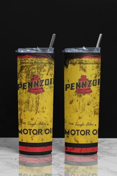 20 oz. Skinny Sublimation "Oil Can" Tumblers