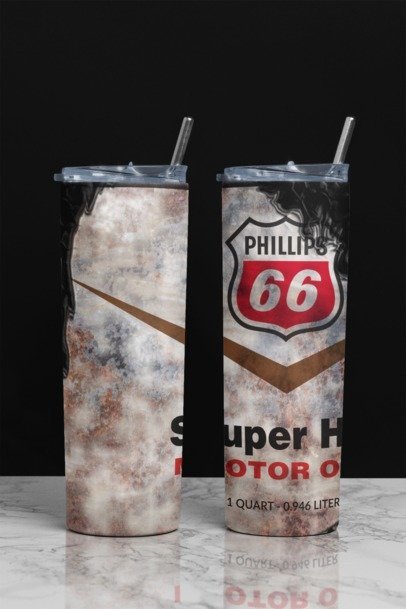 20 oz. Skinny Sublimation "Oil Can" Tumblers
