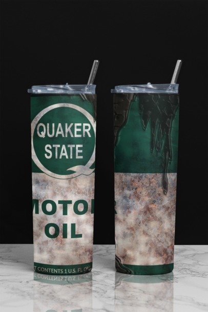 20 oz. Skinny Sublimation "Oil Can" Tumblers