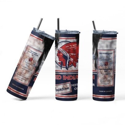 20 oz. Skinny Sublimation "Oil Can" Tumblers