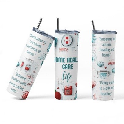 20 oz Skinny Sublimation Occupation Tumblers
