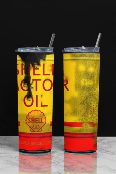 20 oz. Skinny Sublimation "Oil Can" Tumblers