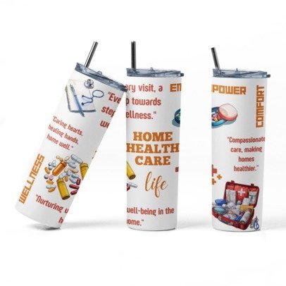 20 oz Skinny Sublimation Occupation Tumblers