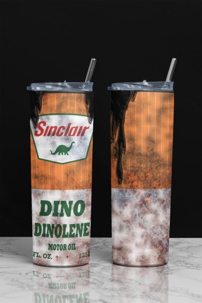 20 oz. Skinny Sublimation "Oil Can" Tumblers