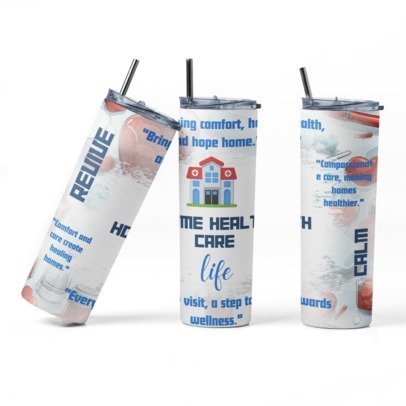 20 oz Skinny Sublimation Occupation Tumblers