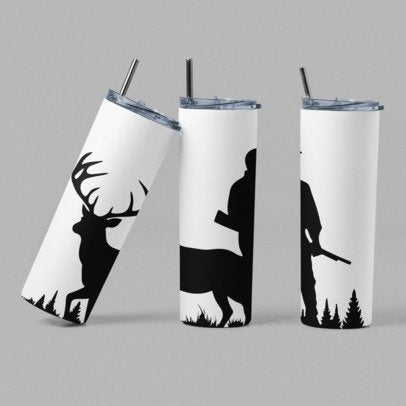 20 oz. Skinny Sublimation Tumblers- Hunting Group 1