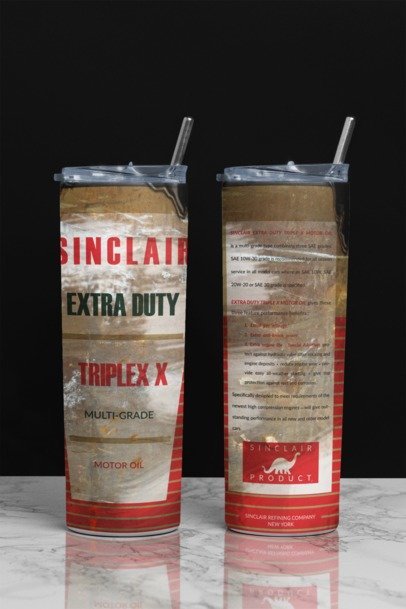 20 oz. Skinny Sublimation "Oil Can" Tumblers