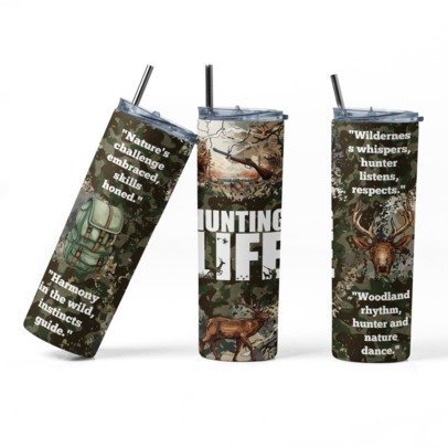 20 oz Skinny Sublimation Occupation Tumblers
