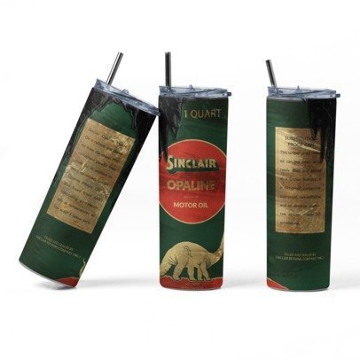 20 oz. Skinny Sublimation "Oil Can" Tumblers