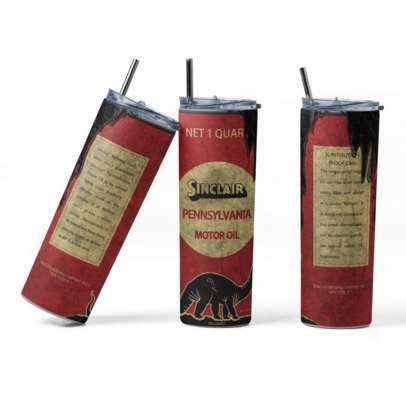 20 oz. Skinny Sublimation "Oil Can" Tumblers