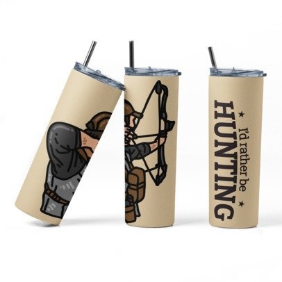 20 oz. Skinny Sublimation Tumblers- Hunting Group 1