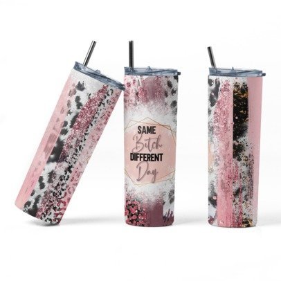 20 oz. Skinny Sublimation Tumblers- Sarcastic