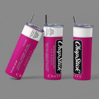 20 0z. Skinny Sublimation Tumblers- Chapstick Tumbler