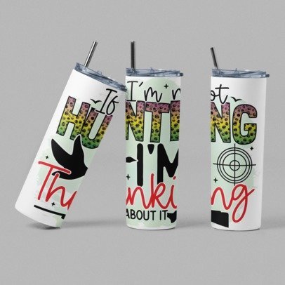 20 oz. Skinny Sublimation Tumblers- Hunting Group 1