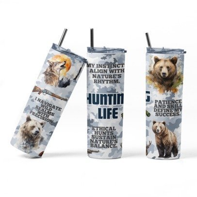 20 oz Skinny Sublimation Occupation Tumblers