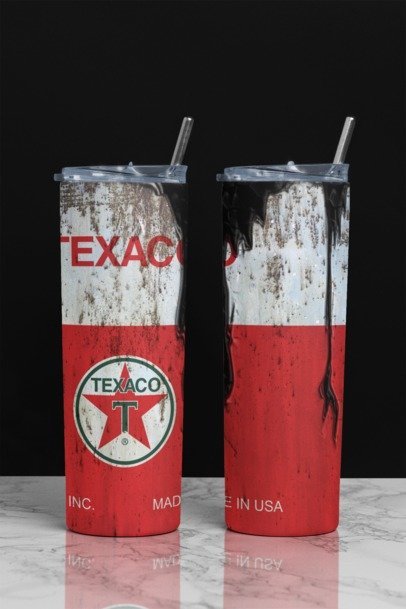 20 oz. Skinny Sublimation "Oil Can" Tumblers