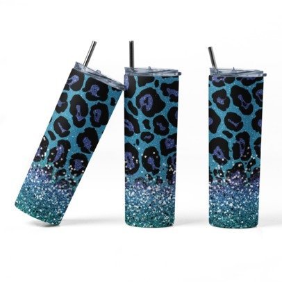 20 oz. Skinny Sublimated Tumblers- Animal Prints