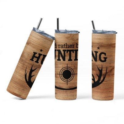 20 oz. Skinny Sublimation Tumblers- Hunting Group 1