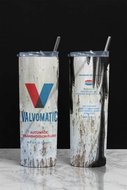 20 oz. Skinny Sublimation "Oil Can" Tumblers