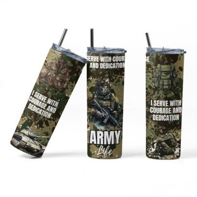 20 oz Skinny Sublimation Occupation Tumblers