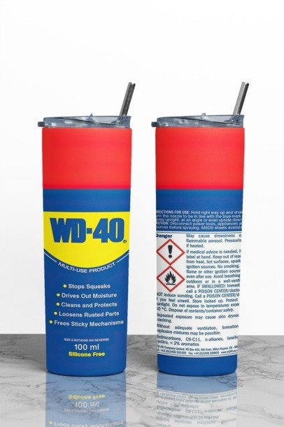 20 oz. Skinny Sublimation "Oil Can" Tumblers