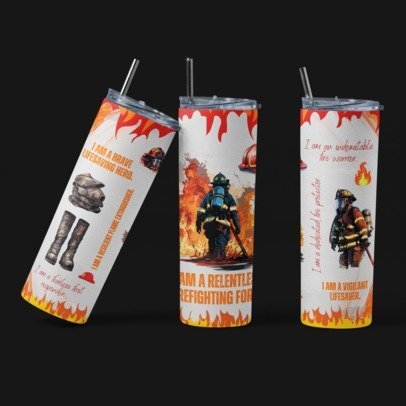 20 oz Skinny Sublimation Occupation Tumblers