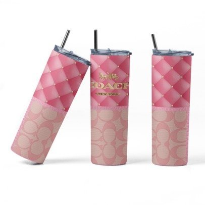 20 oz. Skinny Sublimation Tumblers- Coach Purse