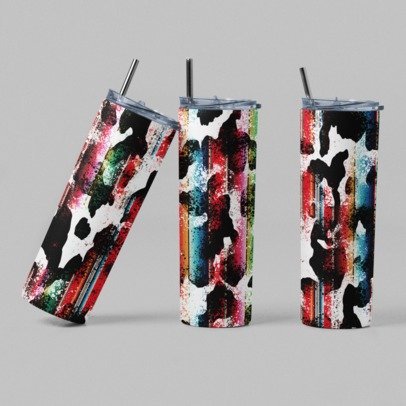 20 oz. Skinny Sublimated Tumblers- Animal Prints
