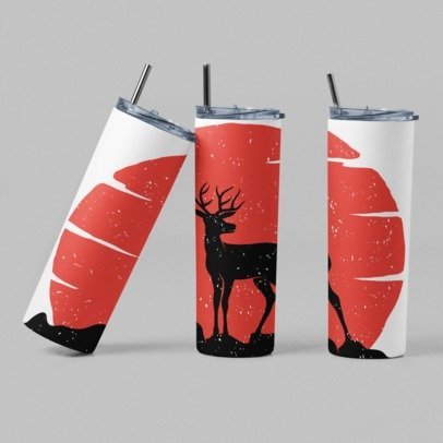 20 oz. Skinny Sublimation Tumblers- Hunting Group 1