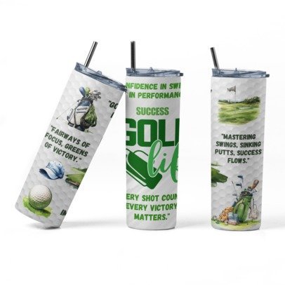 20 oz Skinny Sublimation Occupation Tumblers