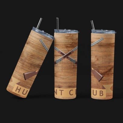 20 oz. Skinny Sublimation Tumblers- Hunting Group 1