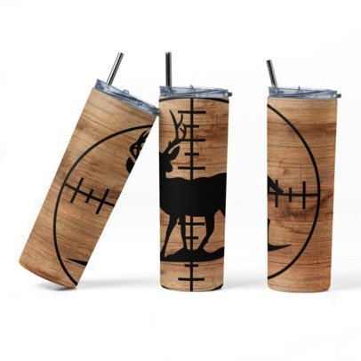 20 oz. Skinny Sublimation Tumblers- Hunting Group 1
