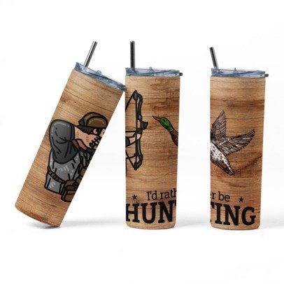 20 oz. Skinny Sublimation Tumblers- Hunting Group 1