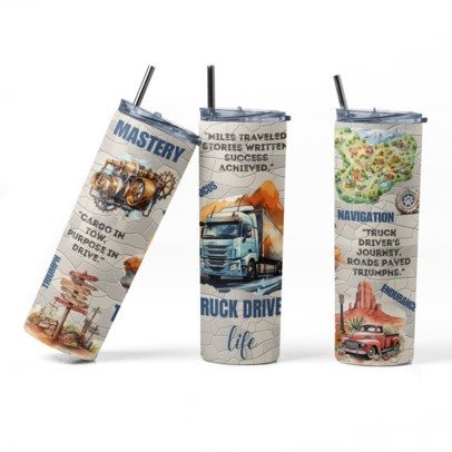 20 oz Skinny Sublimation Occupation Tumblers