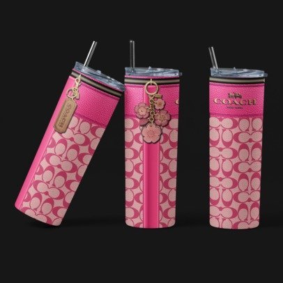 20 oz. Skinny Sublimation Tumblers- Coach Purse
