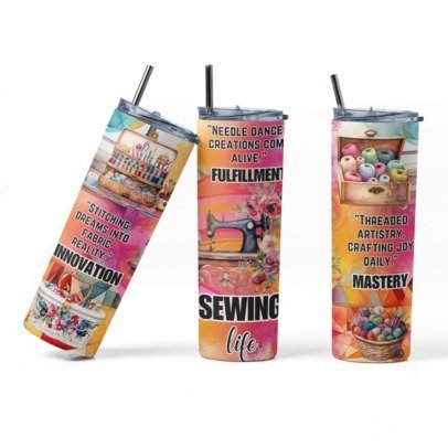 20 oz Skinny Sublimation Occupation Tumblers