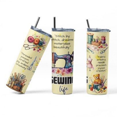 20 oz Skinny Sublimation Occupation Tumblers