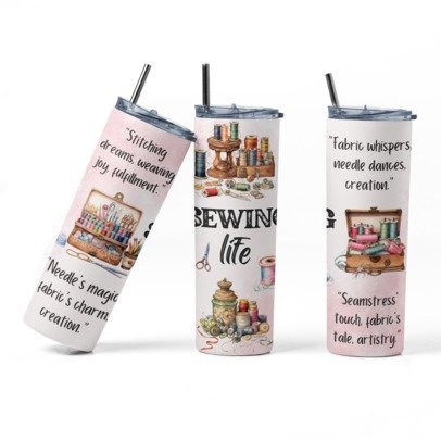 20 oz Skinny Sublimation Occupation Tumblers
