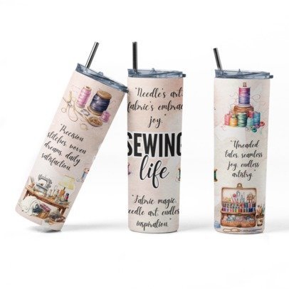 20 oz Skinny Sublimation Occupation Tumblers