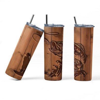 20 oz. Skinny Sublimation Tumblers- Hunting Group 1