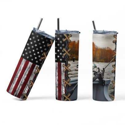 20 oz. Skinny Sublimation Tumblers- Hunting Group 1