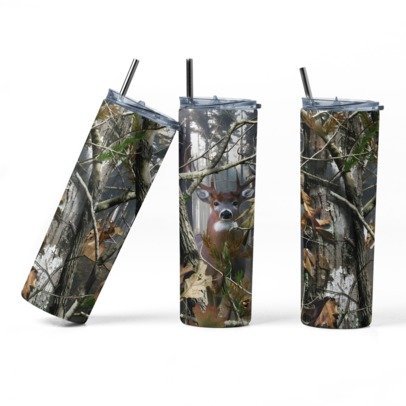 20 oz. Skinny Sublimation Tumblers- Hunting Group 1