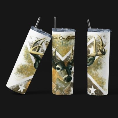 20 oz. Skinny Sublimation Tumblers- Hunting Group 1