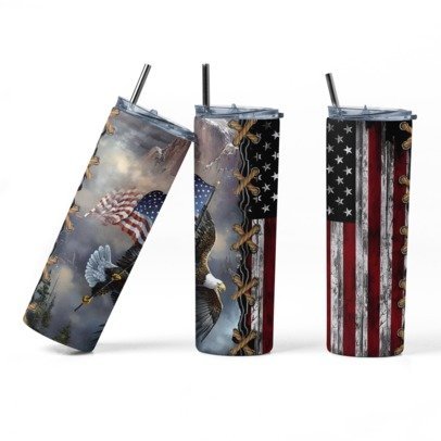 20 oz. Skinny Sublimation Tumblers- Hunting Group 1