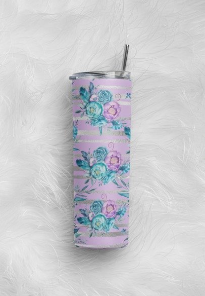 20 oz. Skinny Sublimation Tumblers- Patterns/Floral